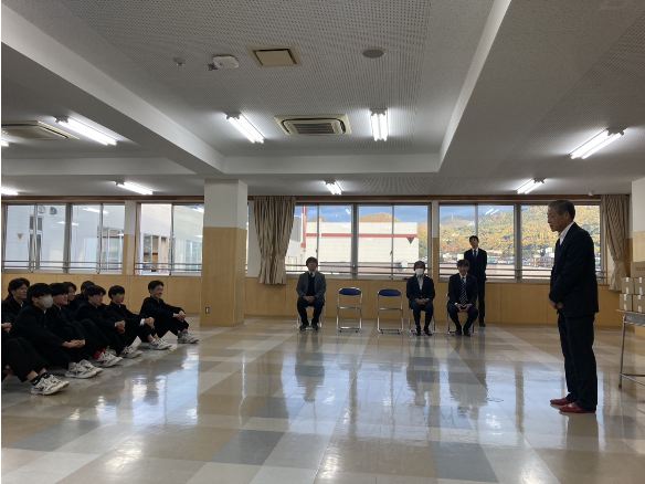 ㊗️山形明正高校サッカー部「第104回 全国高校サッカー選手権大会」全国出場 モンテ棚田米一俵贈呈