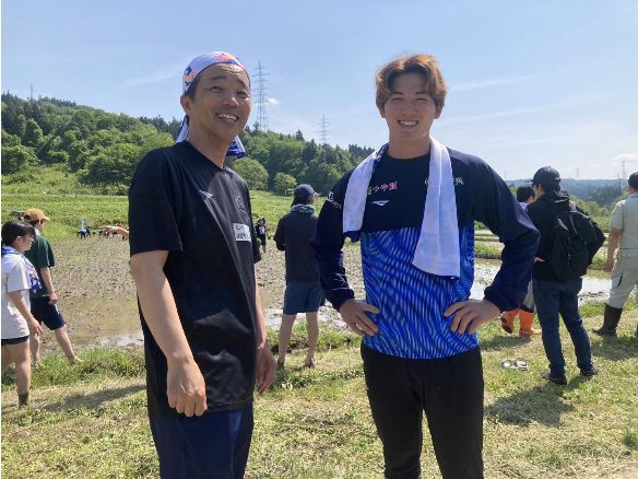 モンテ棚田米の田植え