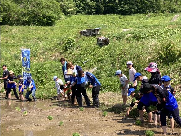 モンテ棚田米の田植え